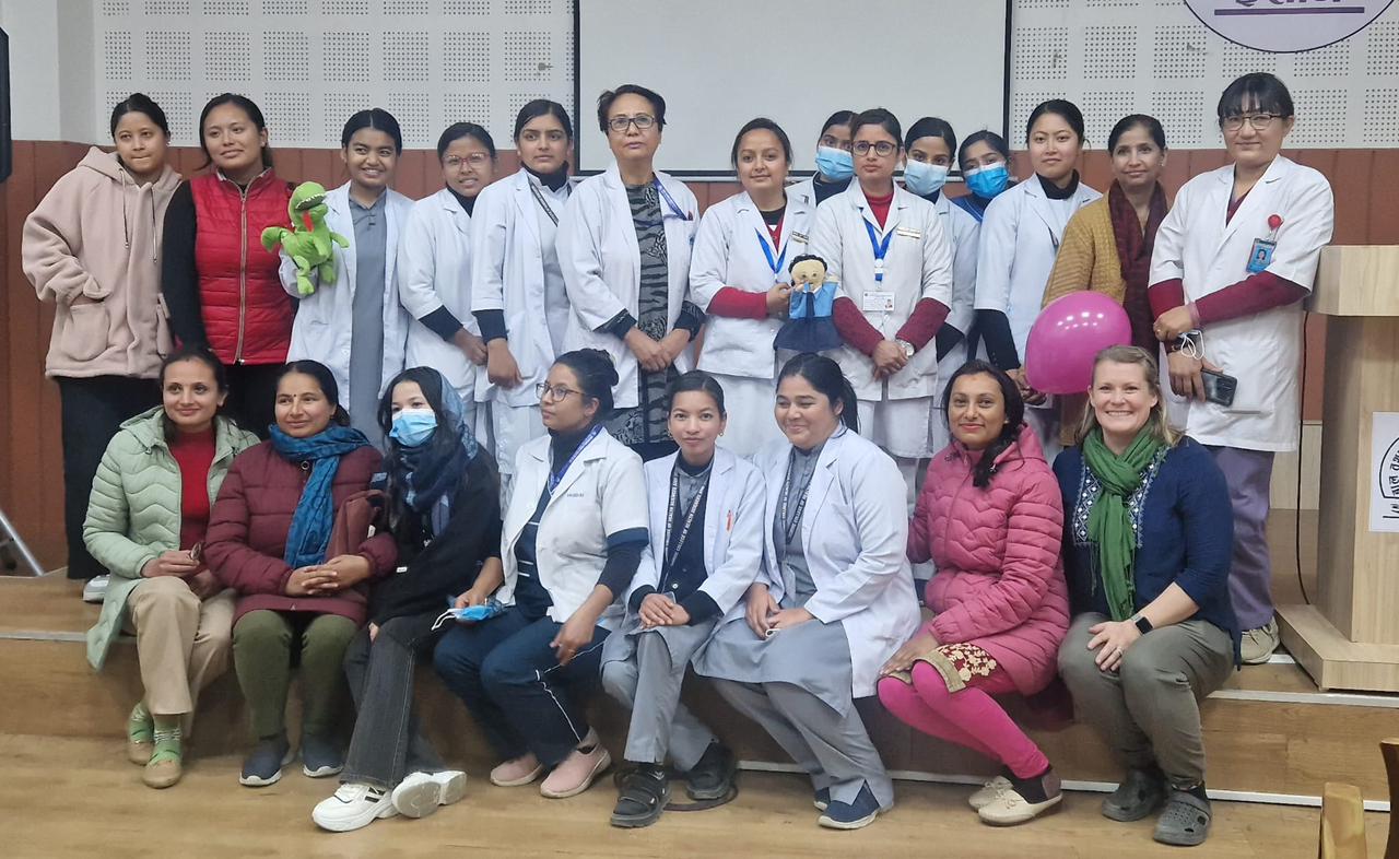 Pediatric nurse training in Nepal